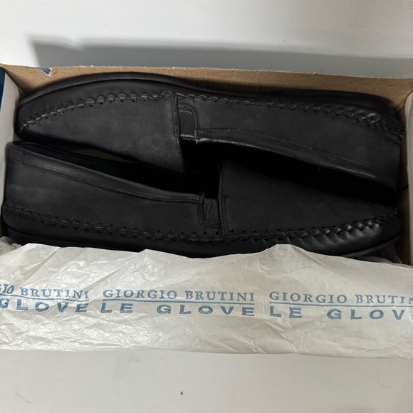 Giorgio Brutini Black Suede Slip-On Men’s Loafers Size 13 - Picture 9 of 13